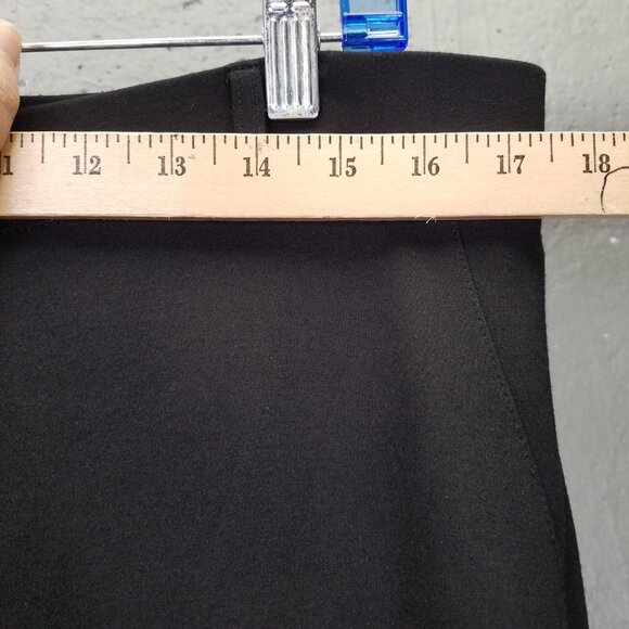 Betabrand Classic Dress Pant Yoga Petite 1X XL Bootcut Black Pull On Faux Pocket - Picture 12 of 15